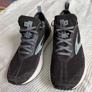 Brooks Black and Gray Athletic Shoes
